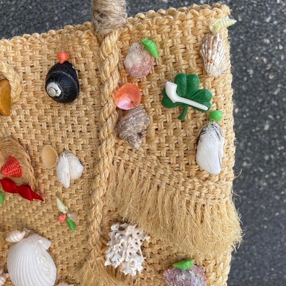 Summer Straw Shells Bag - Picture 2 of 9